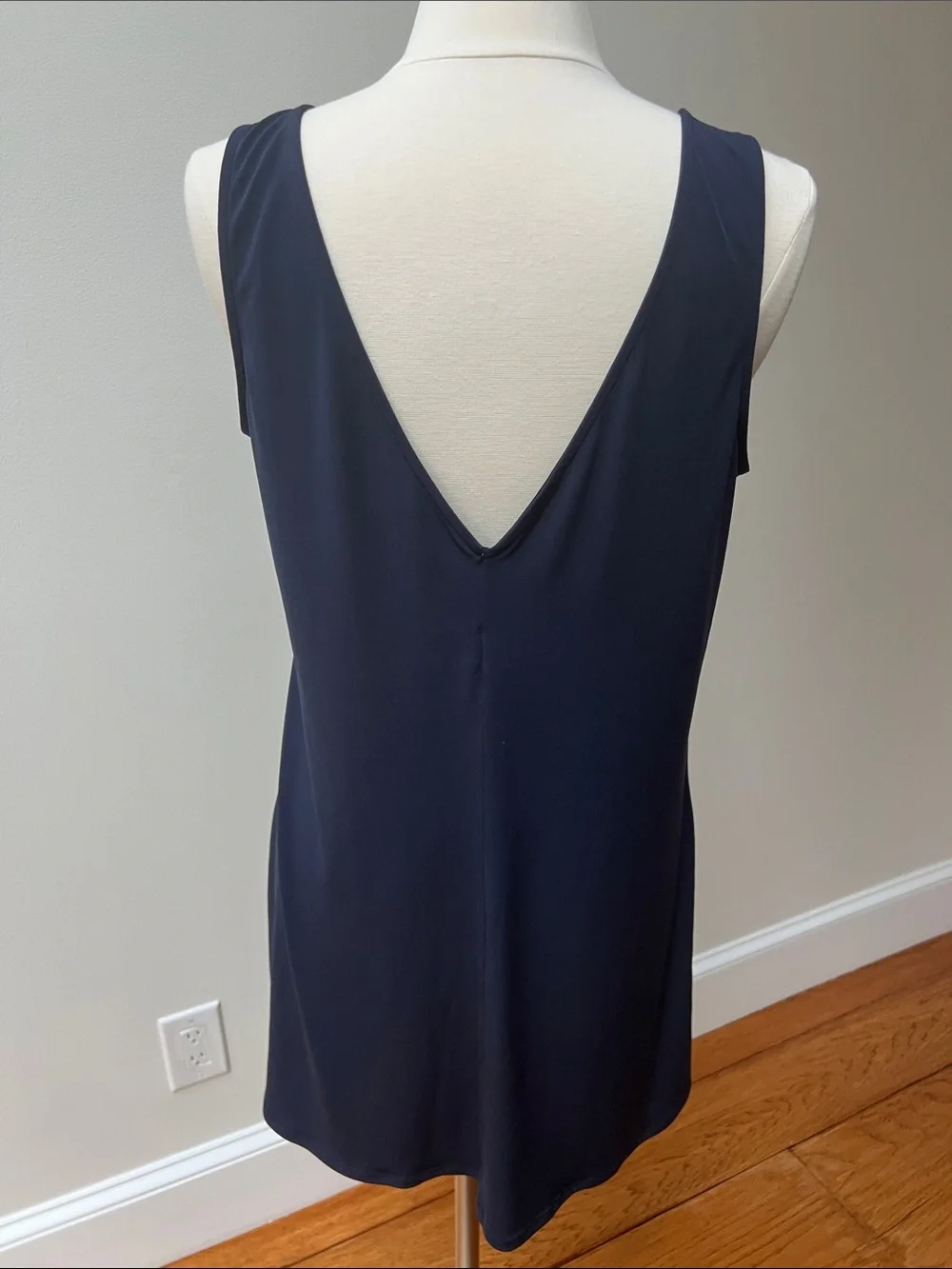 Anne Cole Navy Deep V Coverup